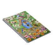 Songbirds Lily Garden Birdhouse Notizblock (Rechte Seite)