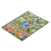 Songbirds Lily Garden Birdhouse Notizblock (Linke Seite)