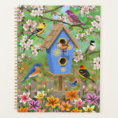 Songbirds Lily Garden Birdhouse Planer (Vorderseite)