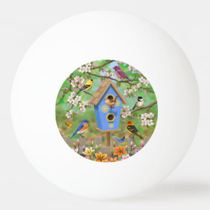 Songbirds Lily Garden Birdhouse Tischtennisball