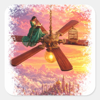 Songbloom Sky Reader - Songbloom Kinder Quadratischer Aufkleber