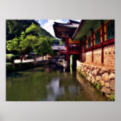 Songgwangsa Temple Bridge, Südkorea Poster (Vorne)