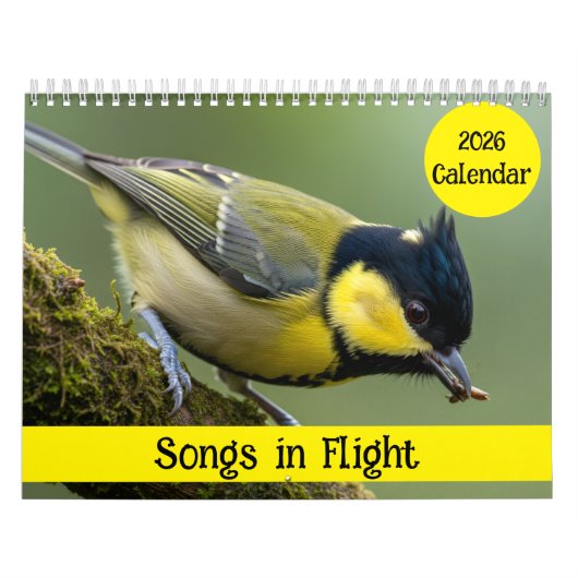 Songs in Flight: 2026 Bird Photography Calendar Kalender (Titelbild)