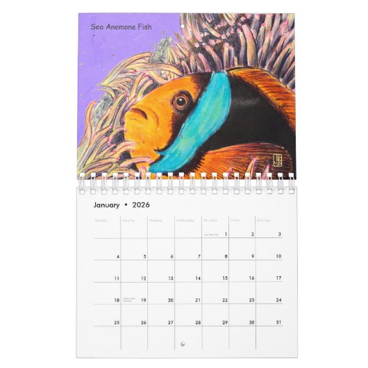 Songs of the Sea Small Spiral Bound Calendar Kalender (Jan 2026)