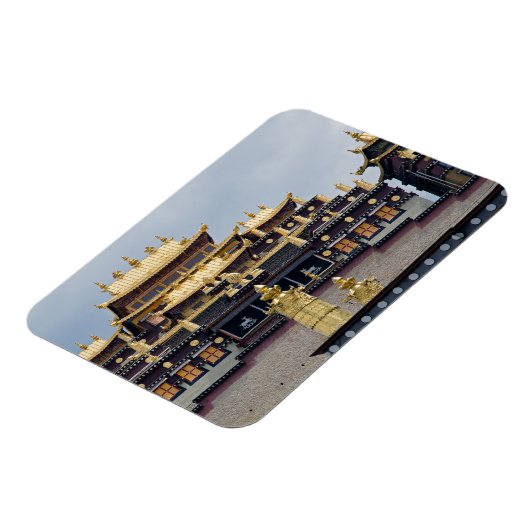 Songzanlin Tibetisches Kloster - Yunnan, China Magnet (Linke Seite)