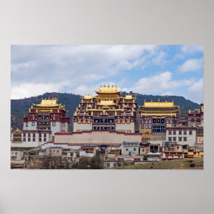 Songzanlin Tibetisches Kloster - Yunnan, China Poster
