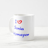 Sonia sotomayor kaffeetasse (Vorderseite Links)