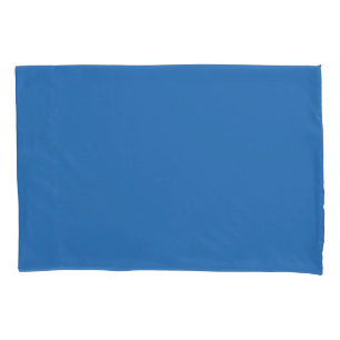 Sonic Blue Solid Color Print, Jewel Tone Colors Kissenbezug