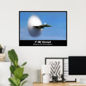 Sonic Boom F-18 Hornet Poster Print (Heimbüro)