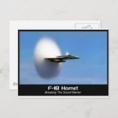 Sonic Boom F-18 Hornet Postkarte (Vorne/Hinten)