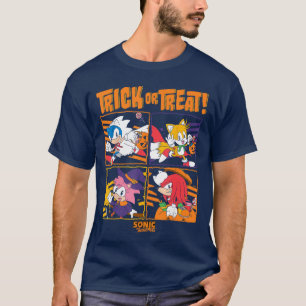 Sonic der Igel Halloweenrick Gruseliges Süßes Kost T-Shirt