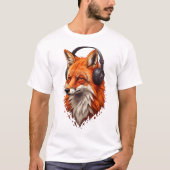 Sonic Flame – Abstract Fox in Motion T-Shirt (Vorderseite)