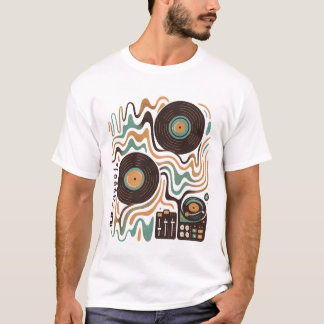 🎶 Sonic Mosaic - Abstrakt DJ Vibes T-Shirt