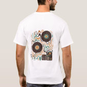 🎶 Sonic Mosaic - Abstrakt DJ Vibes T-Shirt (Rückseite)