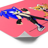 Sonic & Retsuko Poster (Ecke)