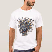 Sonic Symphony: Das Portrait-T-Shirt des DJ T-Shirt (Vorderseite)