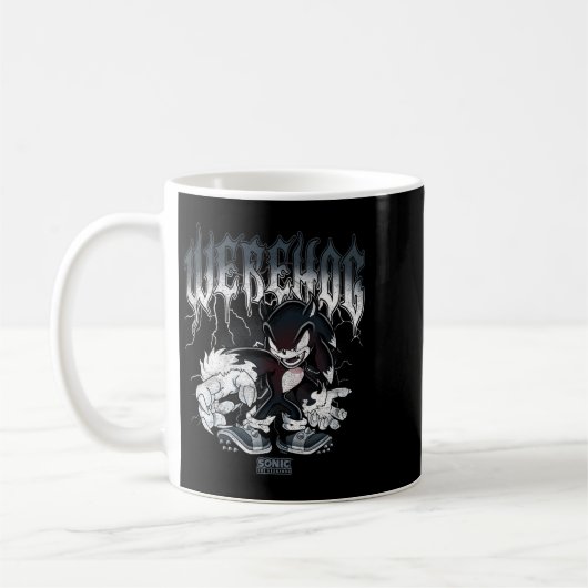 Sonic The Hedgehog Halloween Werehog Distressed St Kaffeetasse (Links)