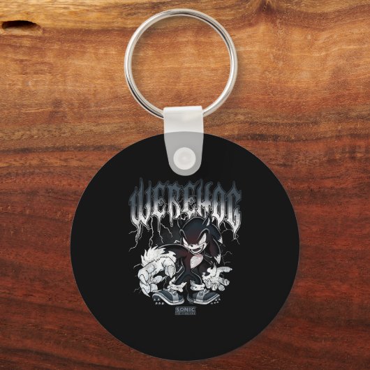 Sonic The Hedgehog Halloween Werehog Distressed St Schlüsselanhänger (Vorderseite)