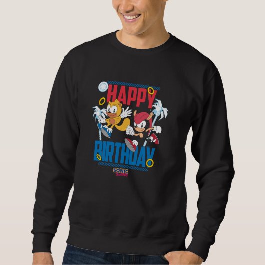 Sonic The Hedgehog Happy Birthday Mighty and Ray B Sweatshirt (Vorderseite)