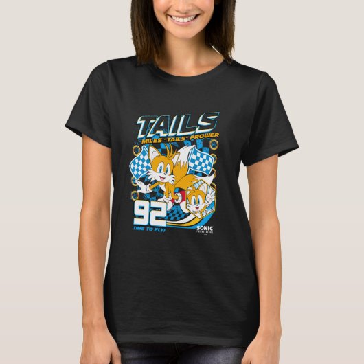 Sonic The Igel Miles 'Schwanzes Prower 92 Racing T-Shirt (Vorderseite)