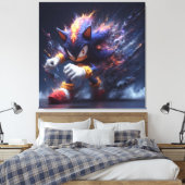 Sonic Web Leinwanddruck (Insitu (Schlafzimmer))