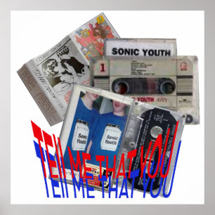 SONIC YOUTTE CASSETTE TAPE coole Kunst Poster