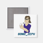 Sonic_Zeph Magnet (Vorderseite/Rückseite)