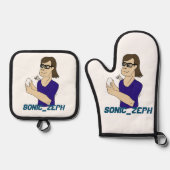 Sonic_Zeph Ofenhandschuh & Topflappen-Set (Vorderseite)