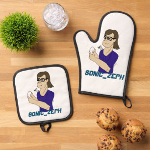 Sonic_Zeph Ofenhandschuh & Topflappen-Set