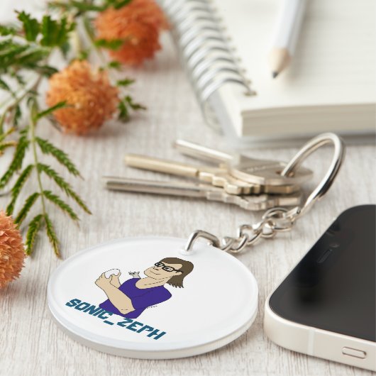 Sonic_Zeph Schlüsselanhänger (Vorderseite rechts)