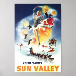 Sonja Henje Montage von Sun Valley Poster
