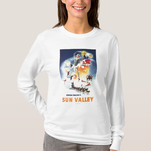 Sonja Henje Montage von Sun- Valleyplakat T-Shirt (Vorderseite)