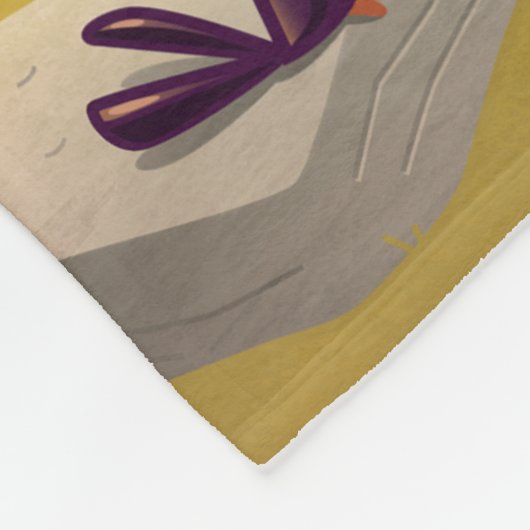 Sonn am Wasserloch Fleecedecke (Ecke)