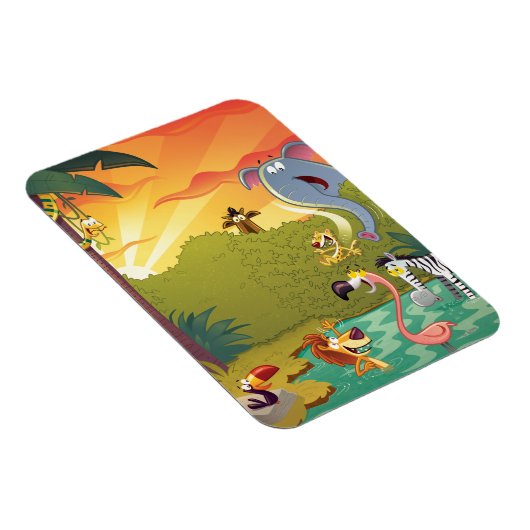 Sonn am Wasserloch Magnet (Rechte Seite)