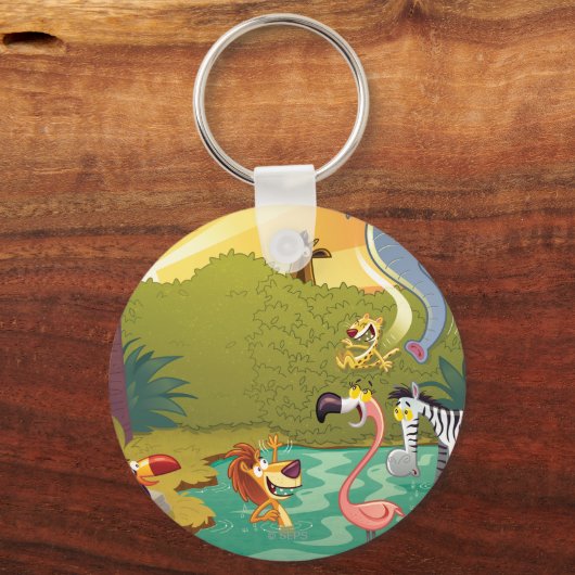 Sonn am Wasserloch Schlüsselanhänger (Vorderseite)