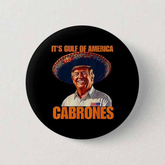 Sonne am Golf von Amerika Cabrones 2025 US-amerika Button (Vorderseite)
