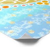 Sonne am Niedlichen Pun Summer Seaside Poster (Ecke)