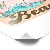 Sonne am Strand Fotodruck (Ecke)