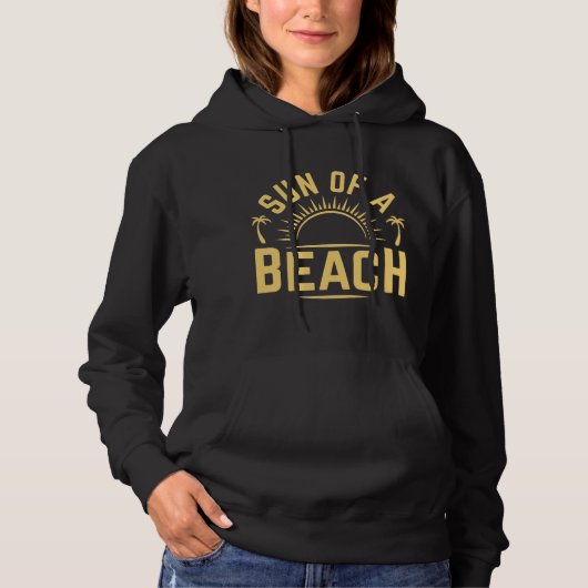 Sonne am Strand Hoodie (Vorderseite)