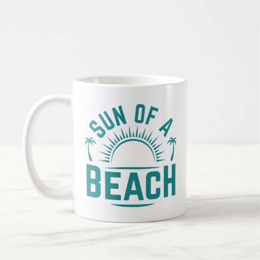 Sonne am Strand Kaffeetasse (Links)