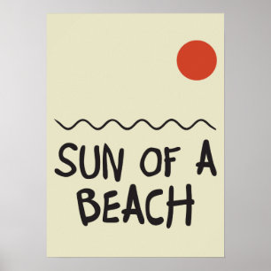 Sonne am Strand Poster