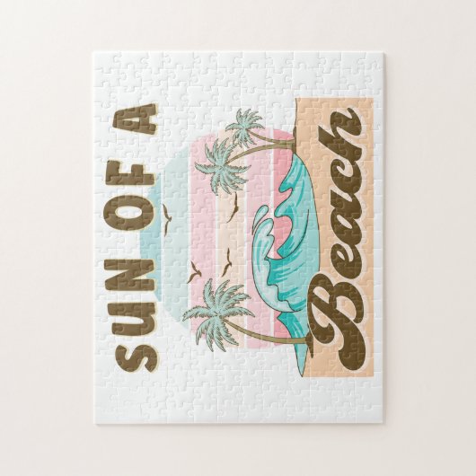 Sonne am Strand Puzzle (Vertikal)