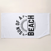 Sonne am Strand Strandtuch (Vorderseite)