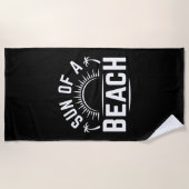 Sonne am Strand Strandtuch (Vorderseite)