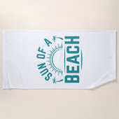 Sonne am Strand Strandtuch (Vorderseite)