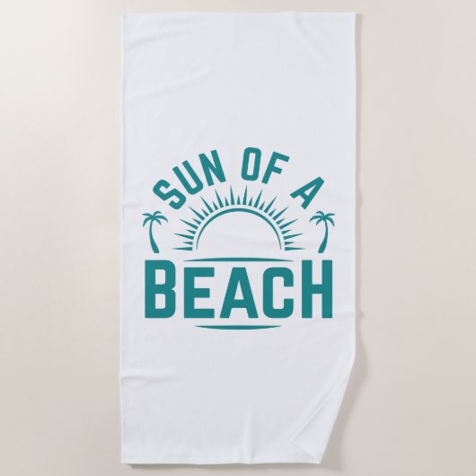 Sonne am Strand Strandtuch (Vorderseite)