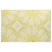 SONNE-ANBETUNG Gelb-Mandala Stoff (Fat Quarter (45,7 x 55,9 cm))