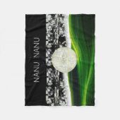 SONNE AUF DEM MUND FLEECEDECKE (Vorderseite)