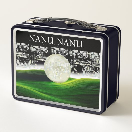 SONNE AUF DEM MUND METALL BROTDOSE (Rückseite)