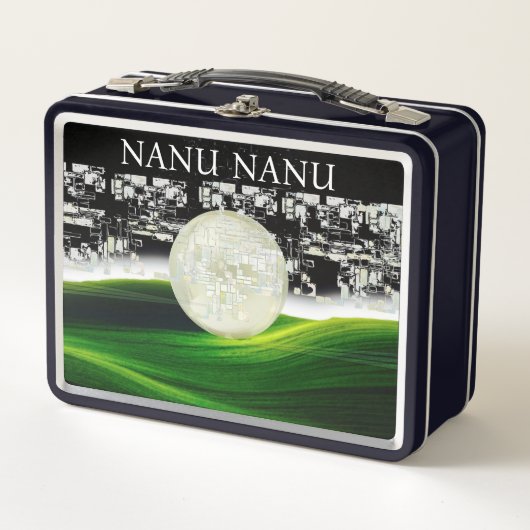 SONNE AUF DEM MUND METALL BROTDOSE (Vorderseite)